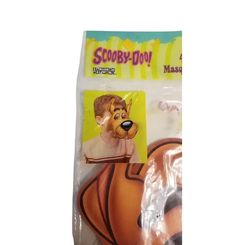 2004 Scooby-Doo Birthday Party Masks 4 pack Hallmark Warner Bros.